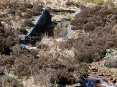 
Dam on the Nant-Garreg-Llwyd, Blaenrhondda, February 2012